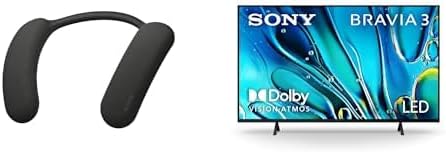 Sony BRAVIA Theater U Wireless Neckband Speaker (HT-AN7) & 43-Inch 4K Ultra HD BRAVIA 3 LED Smart TV with Google TV (K-43S30) Bundle