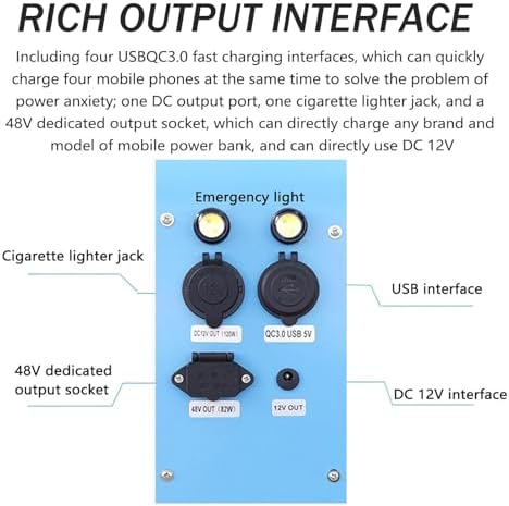Portable Pedal-Powered Generator, Hand-Crank Generator, High-Power Brushless Motor, with LED Screen Display Function.
