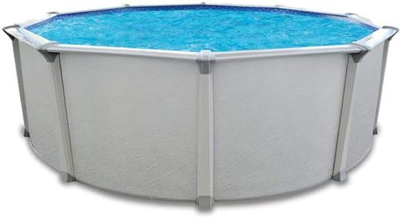 Aquarian Steel-Frame Above-Ground Pool Kit w/Pump & Leaf Skimmer, Fuzion, 24'