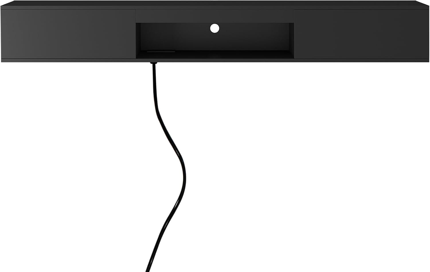 KEIKI 69' LED TV Stand with 16-Color Lights, Modern Entertainment Center TV Cabinet with Storage for 55–65' TVs, Media Console Table for Living Room, Black