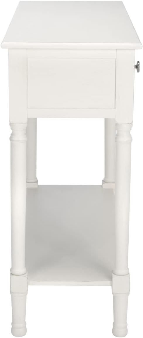 Safavieh Home Collection Josie Distressed White 2-Drawer Console Table