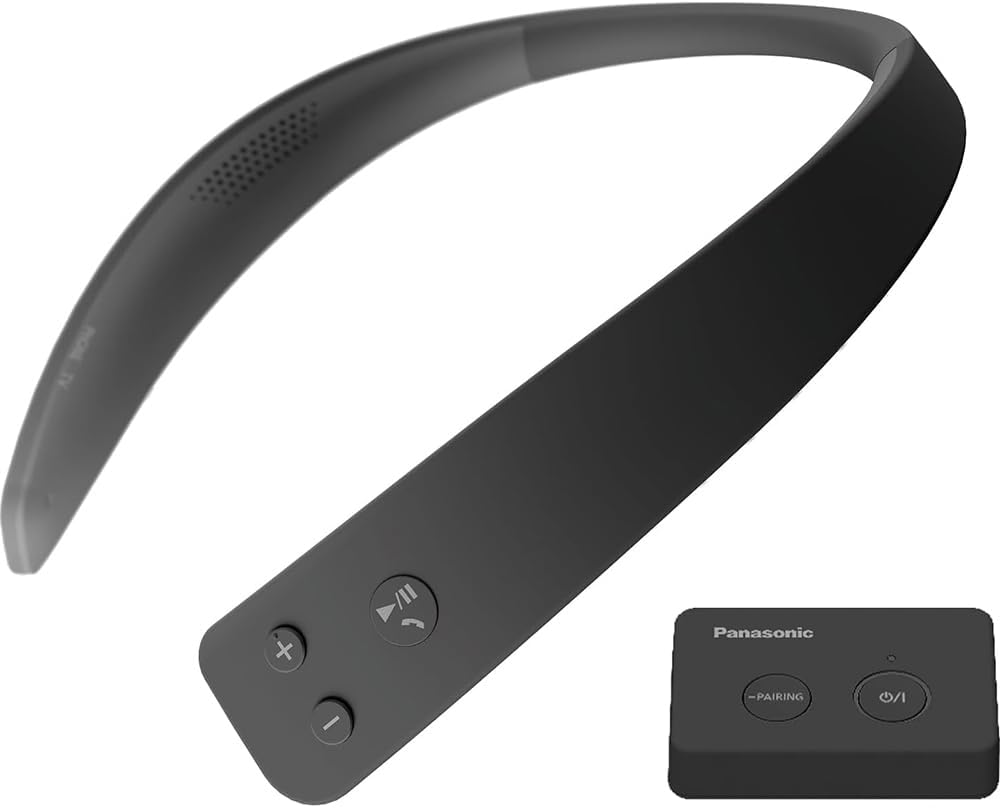 Panasonic TV-55W70BP W70 Series 55 inch LED 4K Ultra HD Smart Fire TV Bundle with WN10 Neck Speaker, 4 YR CPS Enhanced Protection, 2X HDMI Cable & Deco Gear Complete Home Theater Beginner's Guidebook