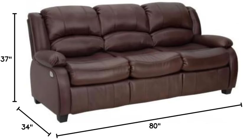 RecPro Charles 80' RV Sleeper Sofa w/Hide A Bed | RV Furniture | RV Sofa (Mahogany)