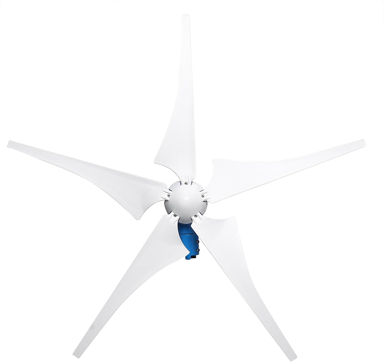 1000W / 1200W Wind Turbine Generator Kit 12V / 24V / 48V Wind Power Generator with 5 Blades and Controller, Pure Copper Coil Windmill Generator for Home, Hybrid Solar Wind System,1200w,12V