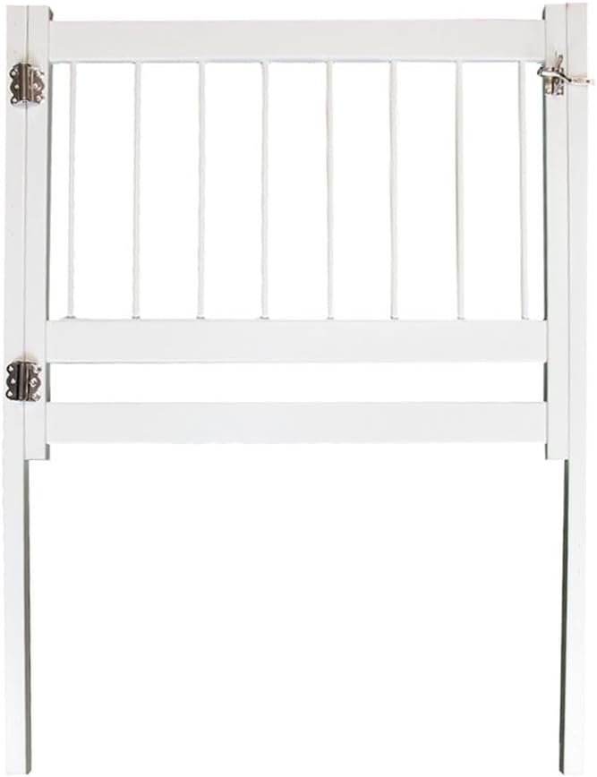 Aqua Select Above Ground Swimming Pool Resin Safety Pool Fence Gate | Premium Quality UV Protected Vinyl | Keeps Pool Toys in and Intruders Out | White