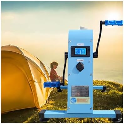 Portable Pedal-Powered Generator, Hand-Crank Generator, High-Power Brushless Motor, with LED Screen Display Function.