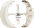 600W Wind Turbine Generator, DC 12V 5-Blade Lantern Wind Turbine Generator, Vertical Axis Wind Power, Lantern Shape, Wind Turbine Kit for Home, Business, Industrial Energy Supply (White)