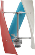 400W Wind Turbine, 12V Vertical Axis Wind Turbine Generator with 3 Blades and Permanent Magnet Generator for Boats, Terrace, Marine, Motor Home, Chalet (400W,3 Blades)