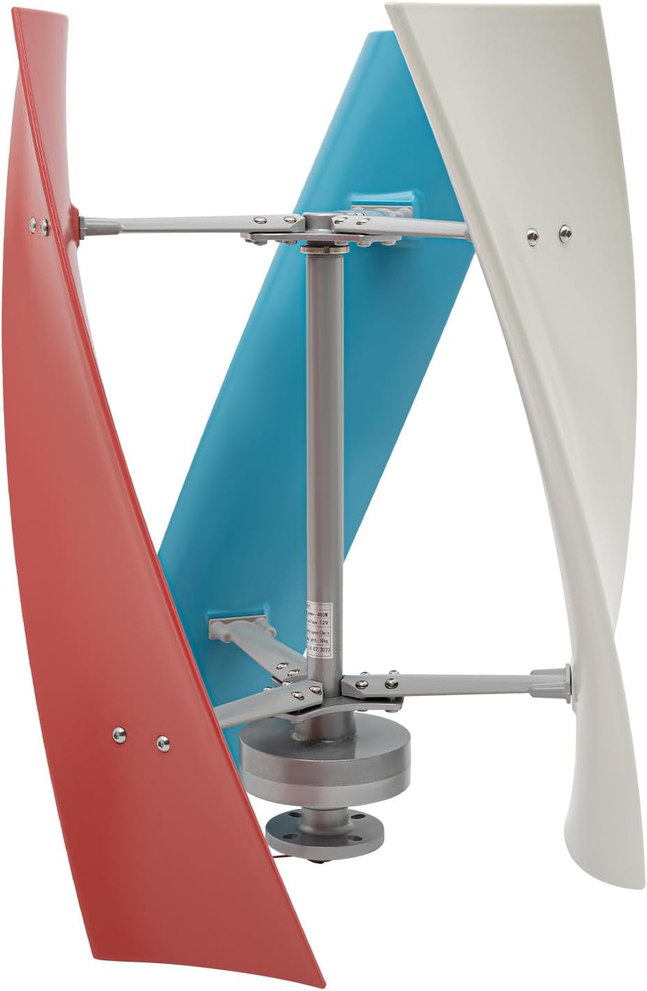 400W Wind Turbine, 12V Vertical Axis Wind Turbine Generator with 3 Blades and Permanent Magnet Generator for Boats, Terrace, Marine, Motor Home, Chalet (400W,3 Blades)