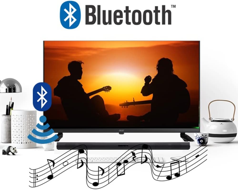 acer DA430 bemiiix 43' Full HD (1920 x 1080) VA Smart Monitor | Streaming TV (Tuner-Free), Netflix, YouTube & More | Wi-Fi 5 | BT 5.0 | 3 x HDMI 1.4, 1 x S/PDIF, 1 x CVBS, 2 x USB 2.0 & 1 x RJ-45