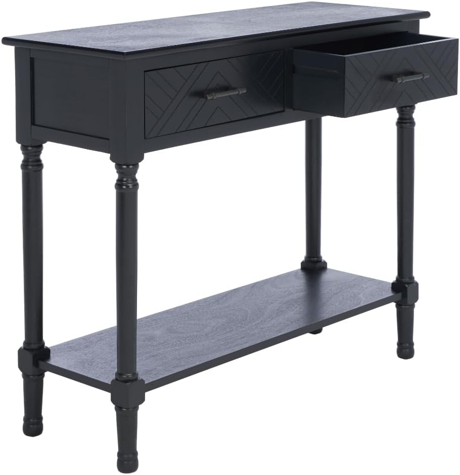 Safavieh Home Collection Peyton Black 2-Drawer Console Table CNS5704B