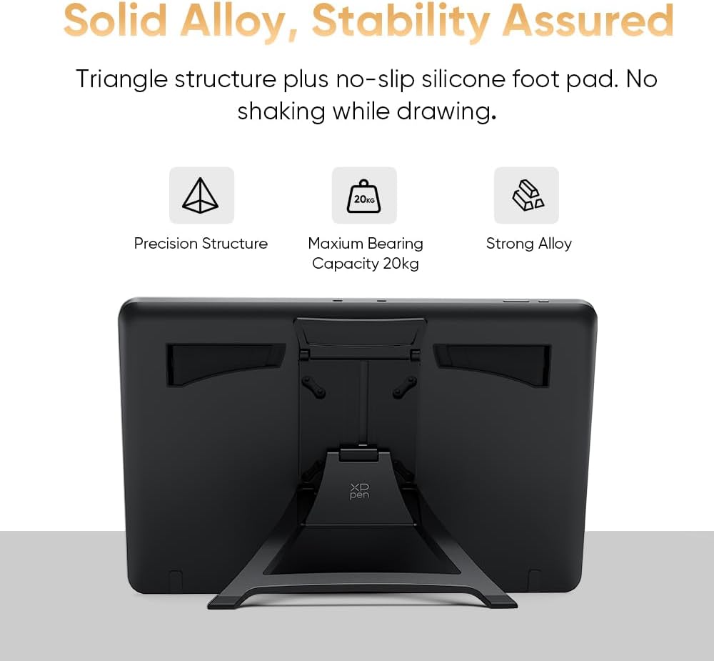 XPPen 4K UHD Artist Pro 19 Gen2 Drawing Tablet with Screen and XPPen ACS18 Drawing Tablet Stand, 156% sRGB Graphic Tablet with 1.07 Billion Colors