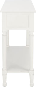Safavieh Home Collection Allura Distressed White 2-Drawer Bottom Shelf Console Table