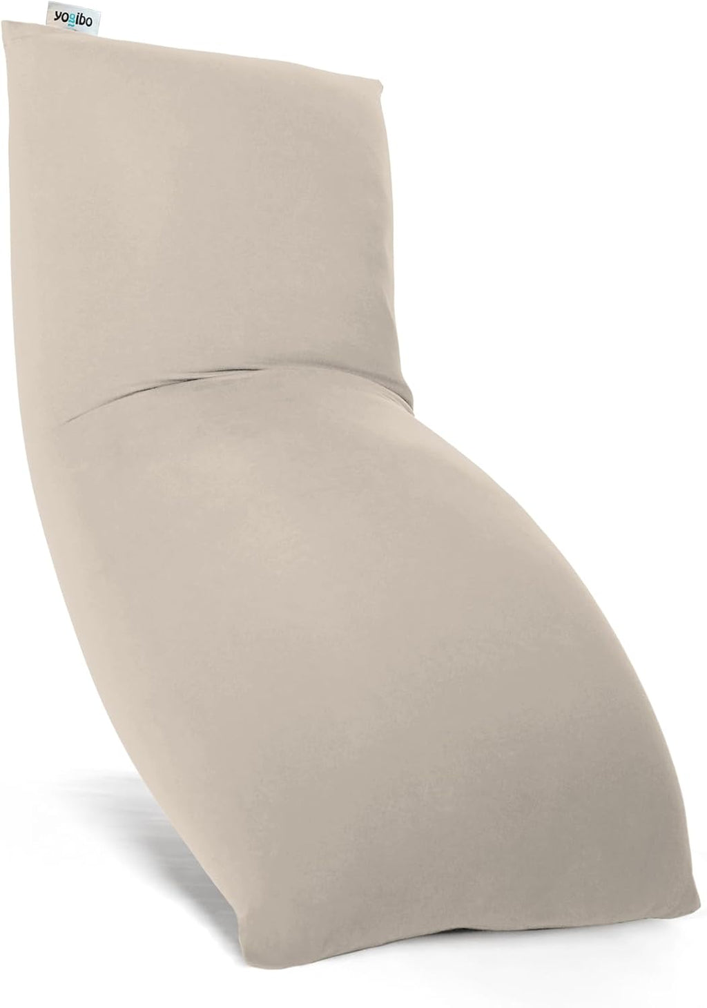 Yogibo Max 6-Foot Beanbag Chair, Bean Bag Couch with a Washable Outer Cover, Customer Favorite Cozy Sofa for Gaming, Reading, and Relaxing, Filled with Soft Micro-Beads, Light Grey