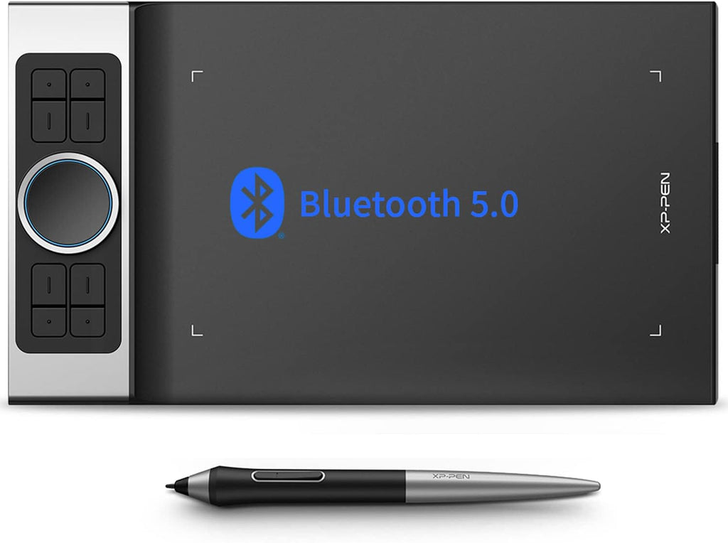 XPPen Deco Pro MW Bluetooth Drawing Tablets 11 Inches Wireless Drawing Tablets 8 Customizable ExpressKeys Art Tablet with 2 Dial Wheels Pen Tablet for Drawing, Painting and Remote Learning