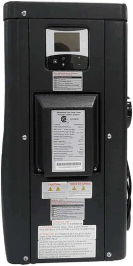 Raypak Crosswind 30i 28,000BTU Electric Swimming Pool Heat Pump Heater, 208/230V Hard Wired Inverter Technology, WiFi, Above Ground & In Ground Pool and spa Heater and Chiller, 7500 Gallon, Heat Cool