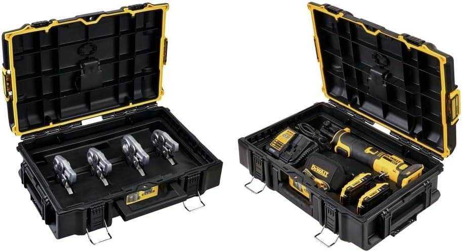 DEWALT 20V MAX Compact Press Tool Kit with CTS Jaws, 1/2-1-1/4 Inch, Cordless, 2 Batteries and Charger Included (DCE210D2K)