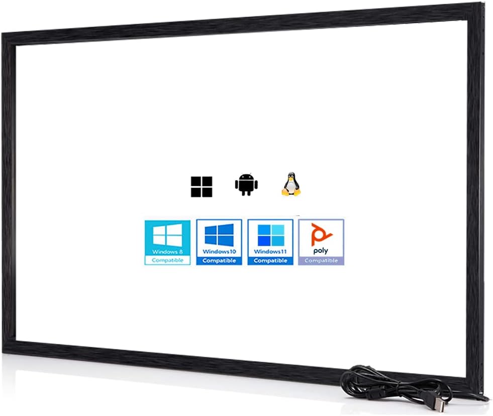 Chengying 85 inch Multi-Touch Infrared Touch Frame - IR Touch Panel - 85' Infrared Touch Screen Overlay - USB Interface - HID Compatible