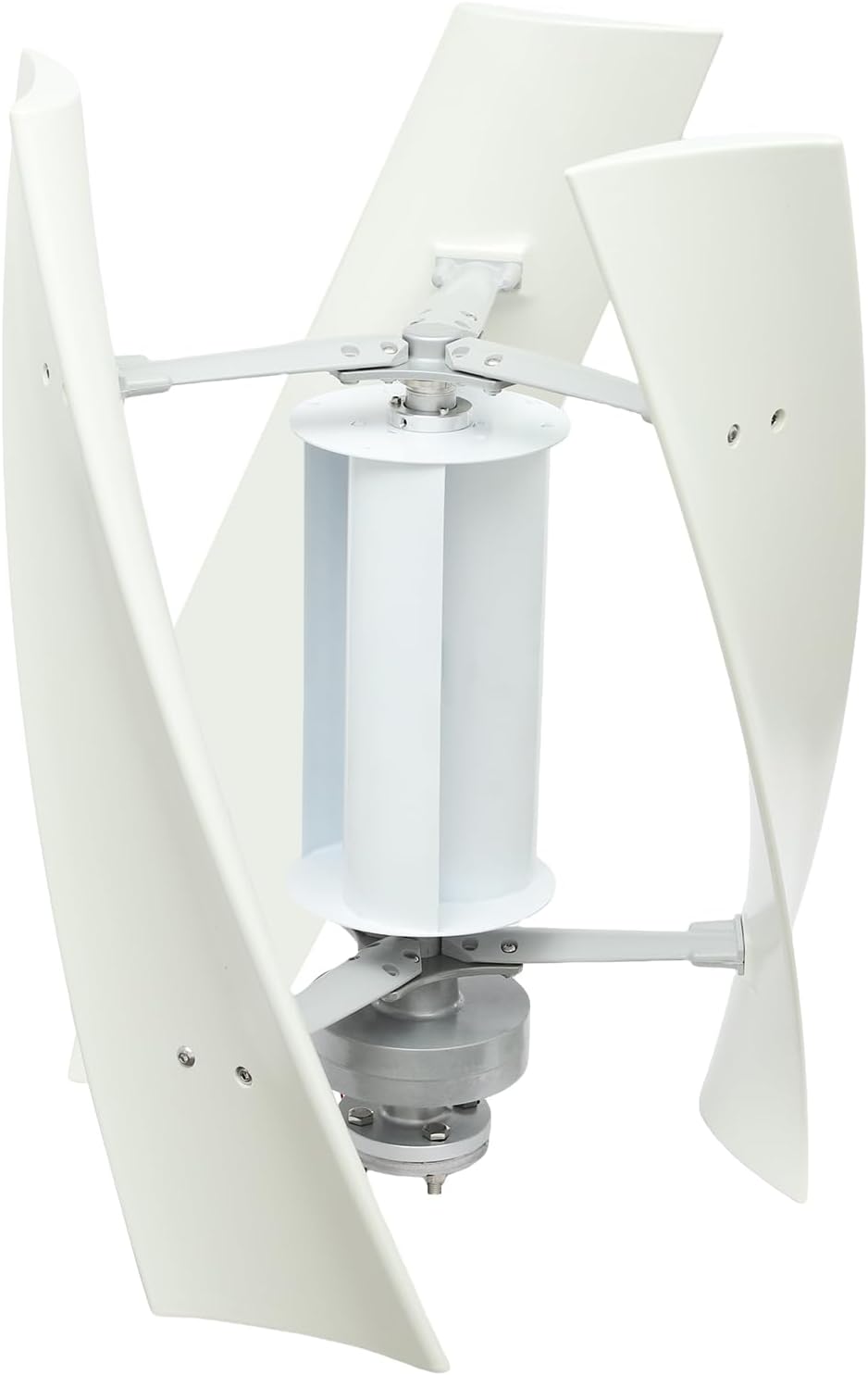 100W 24V 4-blade Wind Turbine Generator, Vertical Axis Windmill Turbine Generator Wire Permanent Magnet Levitation Wind Turbine Kit with Controller for Boats Gazebos and Mobile Homes