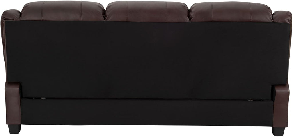RecPro Charles 80' RV Sleeper Sofa w/Hide A Bed | RV Furniture | RV Sofa (Mahogany)