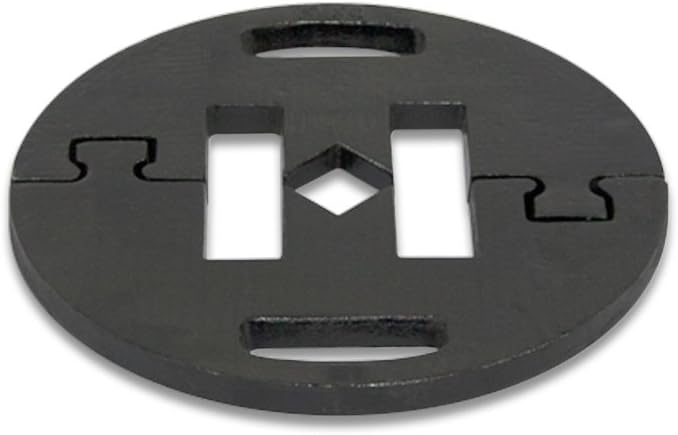Vispronet Commercial-Grade Canopy Weight Plates 44lb - Set of 2 Steel Base Plates for Pop Up Canopy Tents