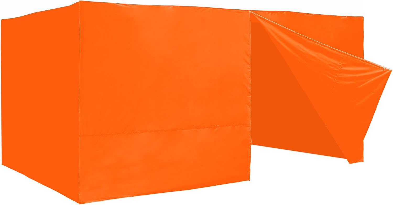 InstaHibit 4 Pack Side Wall for 10x15 Ft EZ Pop Up Canopy Tent UV50+ Zipper 550D (Sidewall Only)