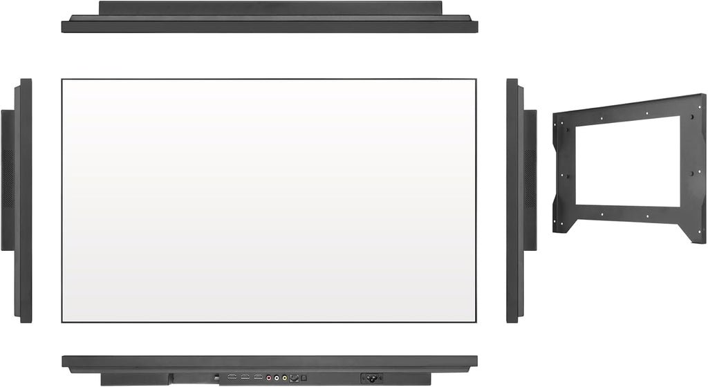 Soulaca 28 inches Smart Mirror 4K UHD TV IPX6 Waterproof for Bathroom Goo-Gle System WiFi Bluetooth Voice Control ATSC DTV Television Luxury Hotel Spa Salon Advertising