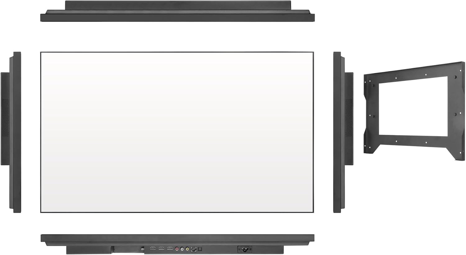 Soulaca 28 inches Smart Mirror 4K UHD TV IPX6 Waterproof for Bathroom Goo-Gle System WiFi Bluetooth Voice Control ATSC DTV Television Luxury Hotel Spa Salon Advertising