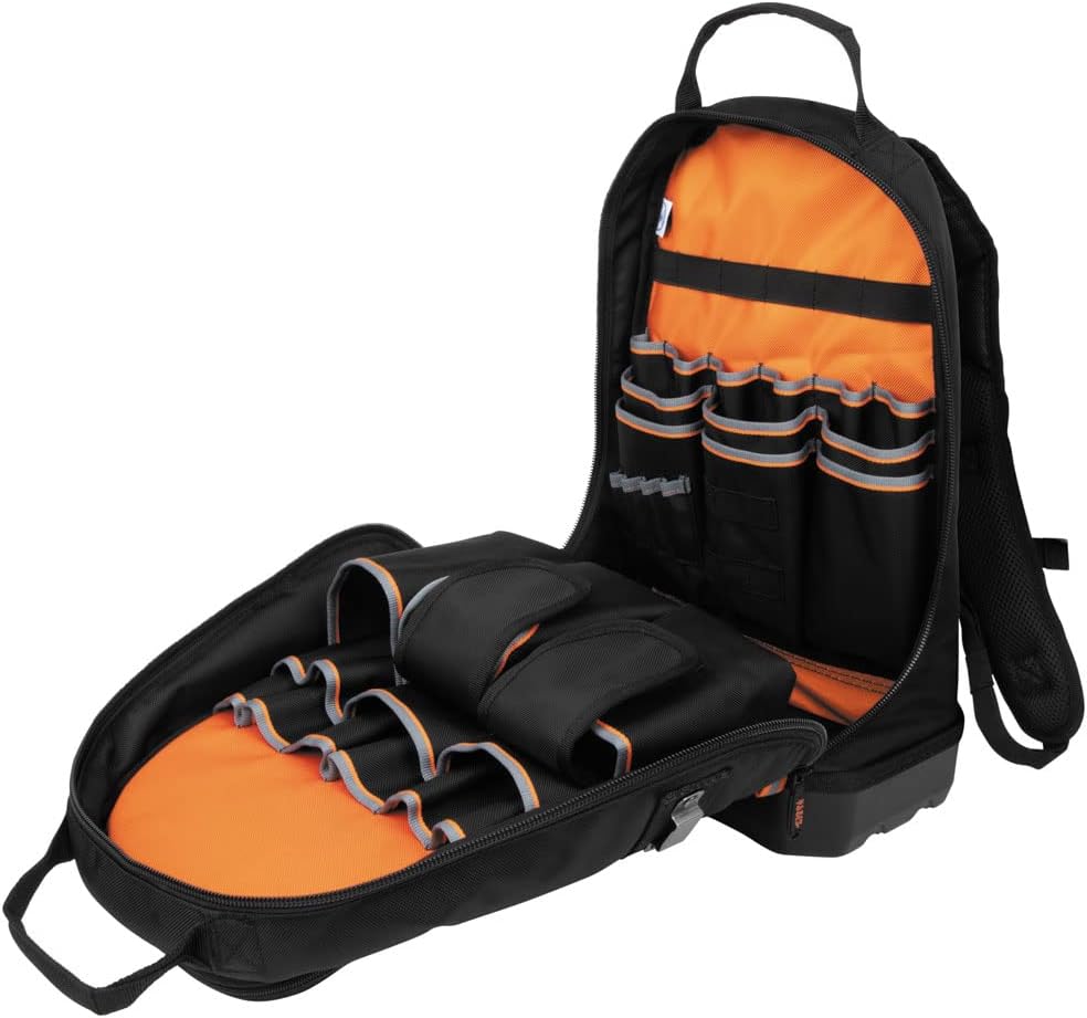 Klein Tools 80120 Backpack and Pliers Kit with Backpack, Long Nose, Diagonal Cut, and Side Cut Pliers, 4-Piece