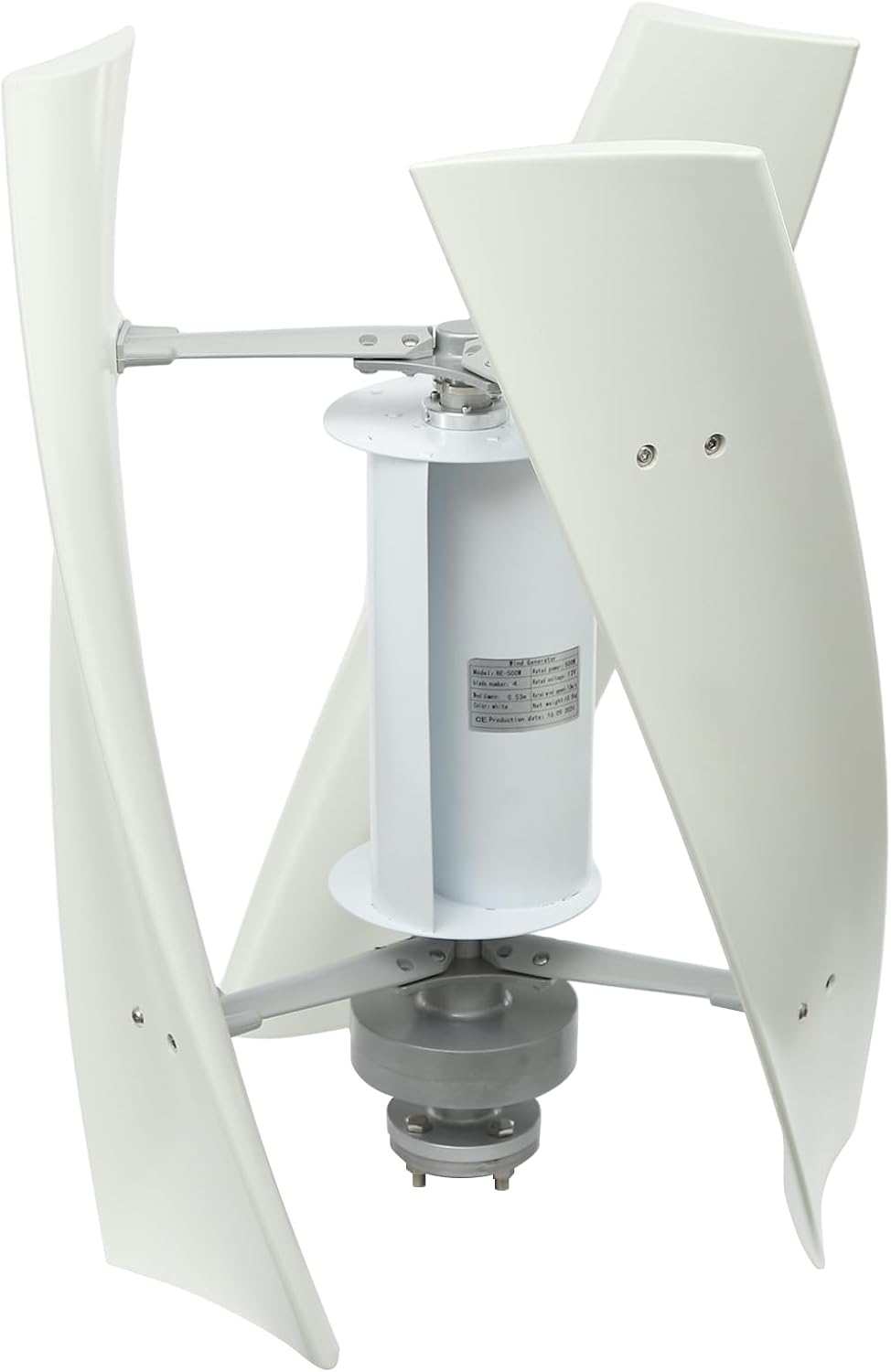 100W Vertical Axis Wind Turbine Generator, 12V Wind Power Turbine Generator Kit, 3-Blade Outdoor Windmill Power Kit with Controller for Home, Business, and Industrial Energy Supply