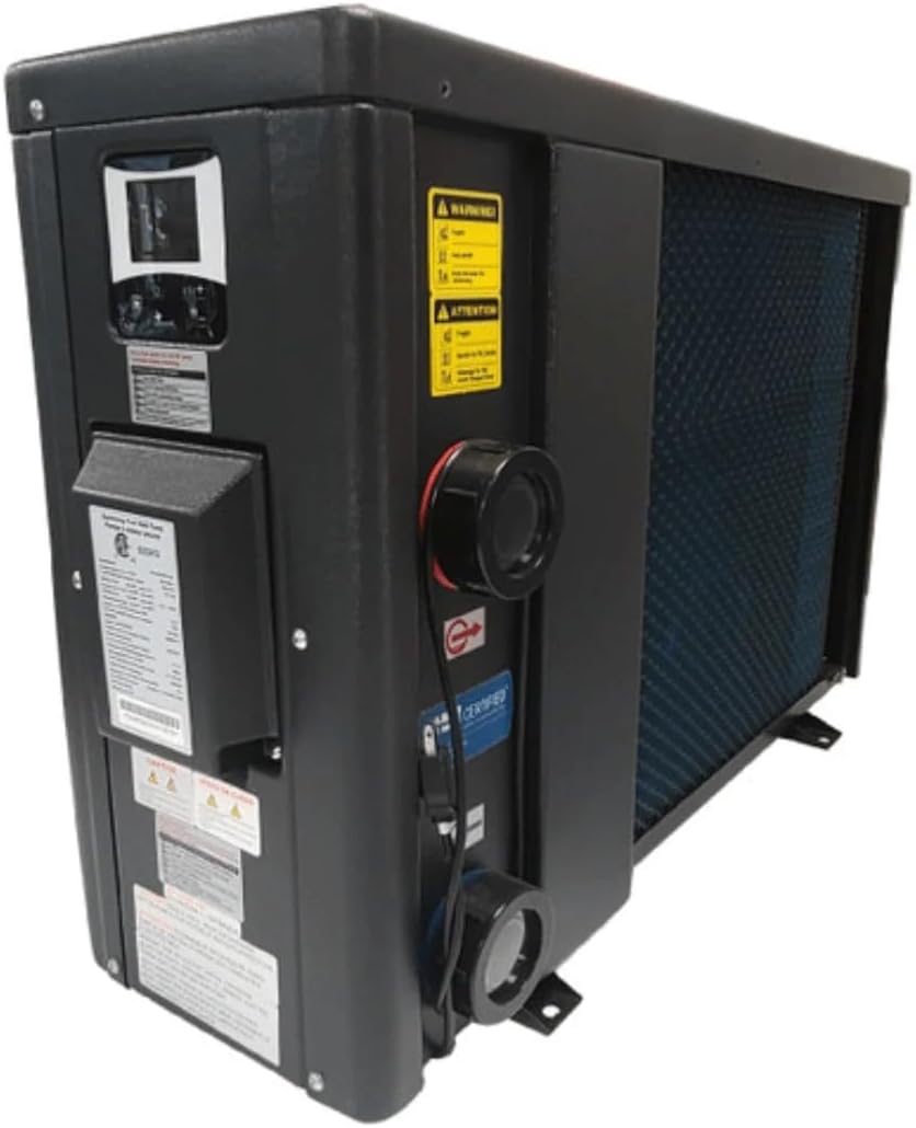 Raypak Crosswind 30i 28,000BTU Electric Swimming Pool Heat Pump Heater, 208/230V Hard Wired Inverter Technology, WiFi, Above Ground & In Ground Pool and spa Heater and Chiller, 7500 Gallon, Heat Cool