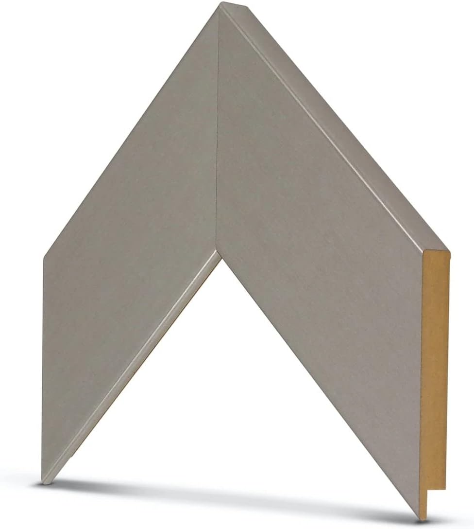 Frame My TV Deco TV Frames - Brushed Stainless Smart Frame Compatible ONLY with Samsung The Frame TV and Pro (43', Fits 2021-2025)