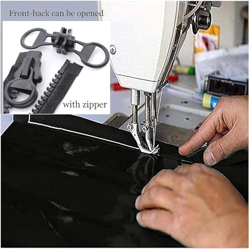 PVC Door Curtain Clear Tarp Curtains with Zip Door Waterproof Transparent Side Panels for Outdoor Pergola Gazebo Porch PVC Tarpaulin with Grommets (230x230cm(7.*7.ft))