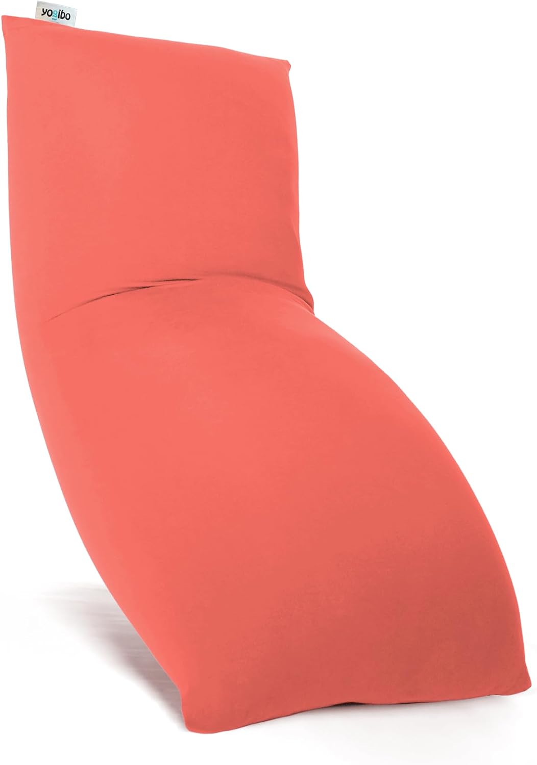 Yogibo Max 6 Foot Giant Bean Bag Chair Bed Lounger for Adults, Kids and Teens with Filling, Extra Large, Oversized, Big, Huge, Plush, Sensory Beanbag Couch Sofa Sack, Washable Cover, Coral