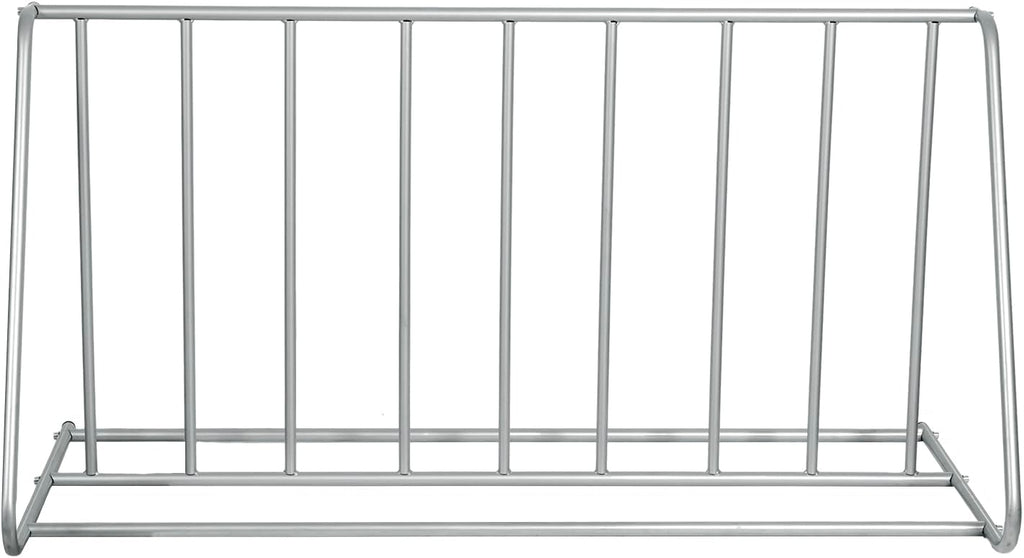 MyGift Large Metal Double-Sided Grid Bike Rack Stand, Freestanding Bicycle Storage Holder for Garage or Outdoor Parking with 6-Bicycle Capacity