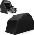 ERGOMASTER Motorcycle Shed, 136' x 54' x 75' Heavy Duty Waterproof Motorcycle Garage with 600D Oxford Fabric, Roll-up Mesh Windows Shed