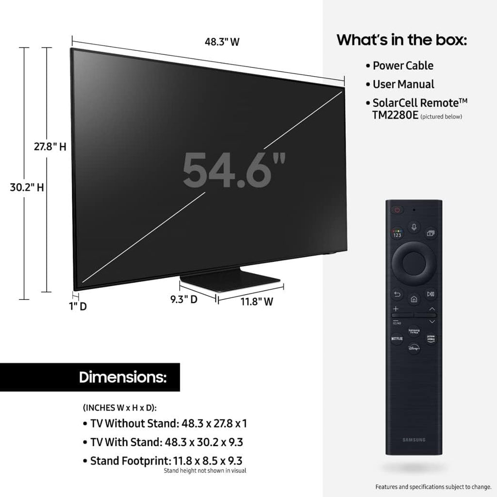 SAMSUNG 55' Class Neo QLED 4K QN90B Series Mini LED Quantum HDR 32x,Dolby Atmos,Object Tracking Sound+,Anti-Glare,Ultra Viewing Angle,Smart TV, Bluetooth with Alexa Built-In(QN55QN90BAFXZA,2022 Model)