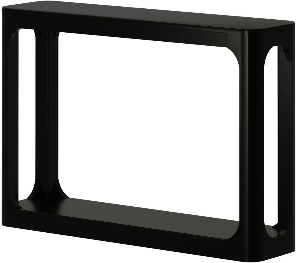 Plank+Beam Forma Console Table, 46 Inch, Solid Wood Sofa Table, Entryway Table for Hallway, Narrow Behind The Couch Table, Console Tables for Entryway, Living Room, Foyer, Easy Assembly, Black