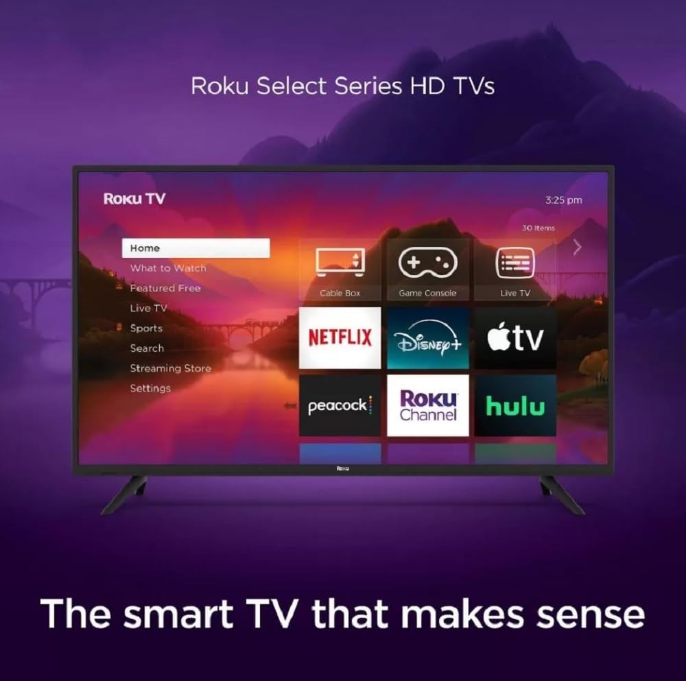 Roku 40' Select Series 1080p Full HD Smart TV TV Remote, Designed for Seamless Streaming, Wi-Fi, Color Enhancer - 40R3B4