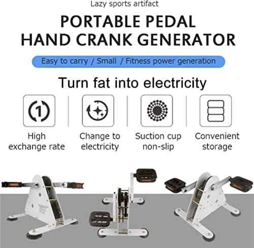 Portable Foot Pedal Power Generator - 50W/100W Manual Crank Generator with Dual USB Output, Emergency Bike Power Supply, DC 1-35V, Ideal for Outdoor Use