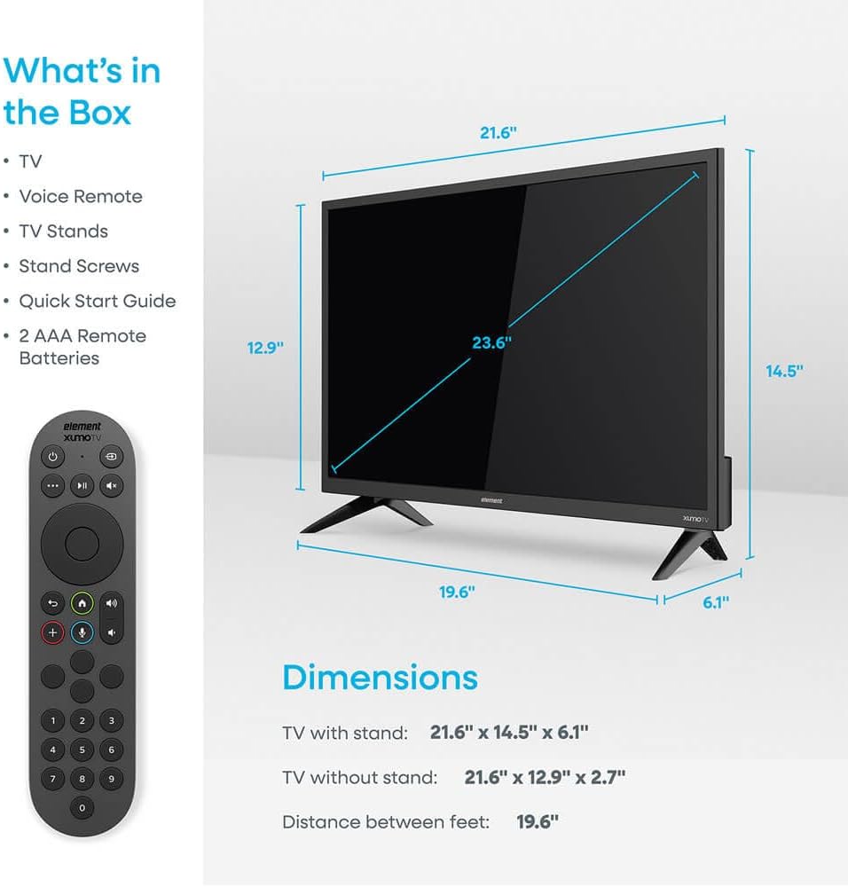 Element E300AE40CG 40 inch Class Genesis Series 1080p HD LED Smart Xumo TV