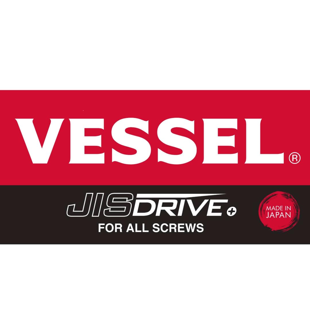 VESSEL Ball Grip Rechargeable Cordless Screwdriver Combo Kit with Case | Includes both High Torque and High-Speed Models