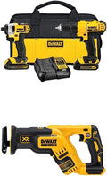 DCK240C2 20v Lithium Drill Driver/Impact Combo Kit (1.3Ah) with 20V Max* XR Brushless Compact Reciprocating Saw