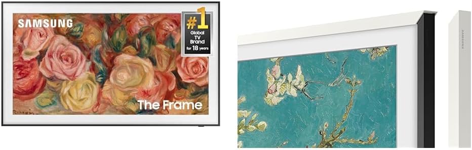 Samsung 4K The Frame 55'' TV with White Bezel