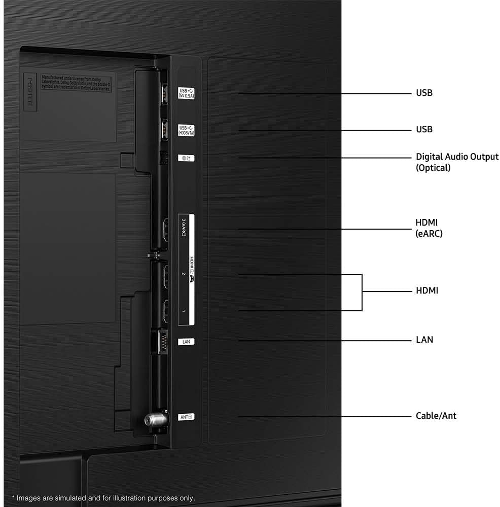 Samsung 85-Inch Class 4K Crystal UHD DU8000 Series HDR Smart TV w/Object Tracking Sound Lite, Motion Xcelerator 120Hz, Ultra Slim Design, Gaming Hub, Alexa Built-in (UN85DU8000, 2024 Model)
