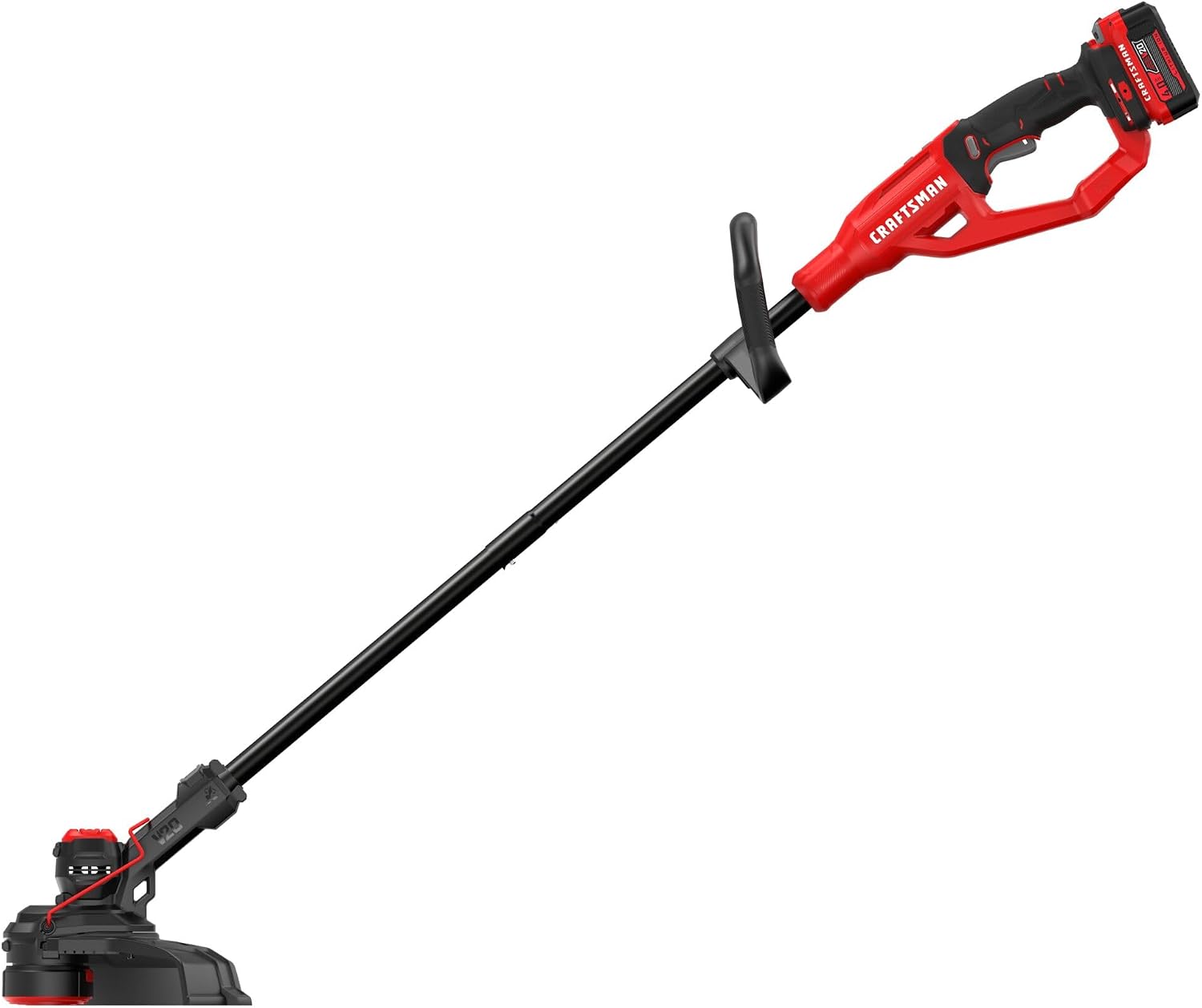 CRAFTSMAN V20 String Trimmer and Lawn Edger Kit with 4Ah Battery and Charger, 13 in. Cordless Weed Wacker with Up to 63 Minutes Runtime, Lightweight (CMCST901M1)