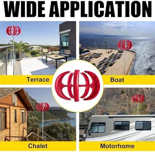 2000W Vertical Wind Turbine Generator Kit 12V/24V, Eco-Friendly Permanent Magnet Power System with Controller for Home, Chalet, Motorhome - Sustainable Energy Solution
