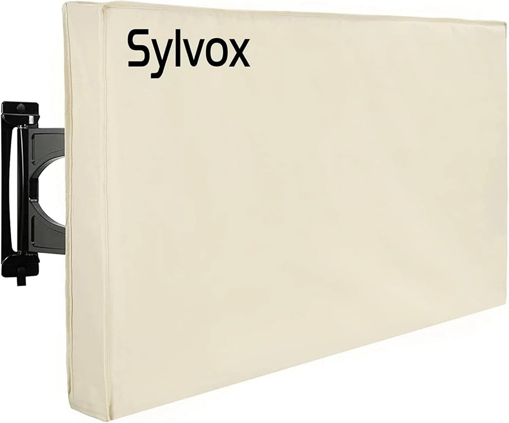 SYLVOX Outdoor TV Cover for 60-65 Inch Flat Screen TVs, All-Weather 600D Waterproof & Dust-Proof Protection, Weatherproof Design with Remote Control Pocket, Compatible with Multiple Mounting Options