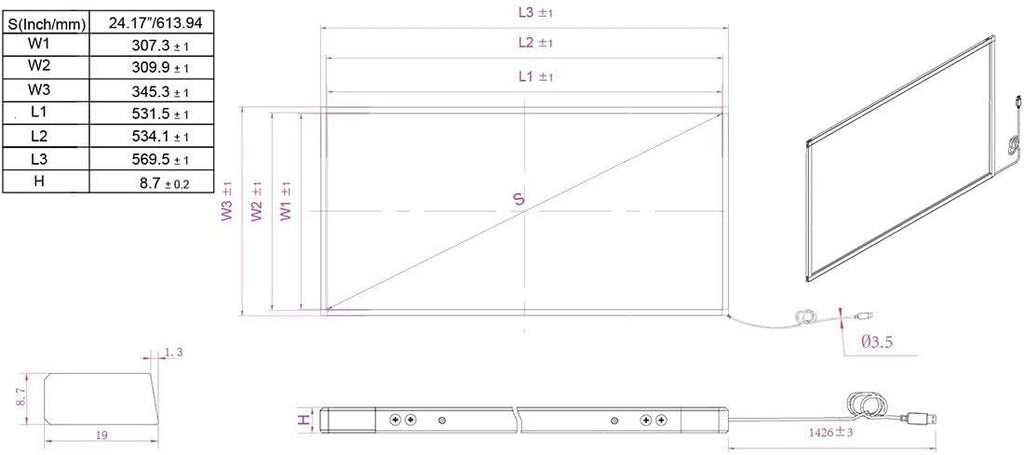 32 inch Multi-Touch 10 Point Infrared Touch Frame, ir Touch Panel, Infrared Touch Screen Overlay â€¦