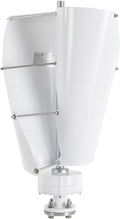 100W Wind Turbine, 12V Vertical Axis Wind Driven Generator with 2 Blades and Permanent Magnet Generator for Boats, Terrace, Marine, Motor Home, Chalet (100W,White)